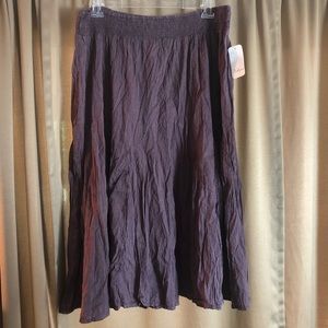 Indigo Boho Acid Wash Skirt